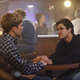Cody Fern as David Madson, Darren Criss as Andrew Cunanan. CR: Ray Mickshaw/FX